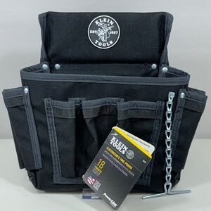 Klein Tools 5719 PowerLine 18-Pocket Black Nylon Electrician's Tool Pouch